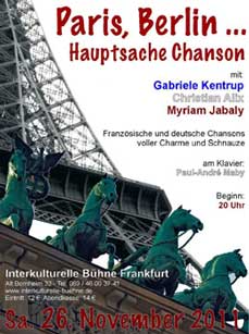 Plakat "Paris – Berlin: Hauptsache Chanson!"